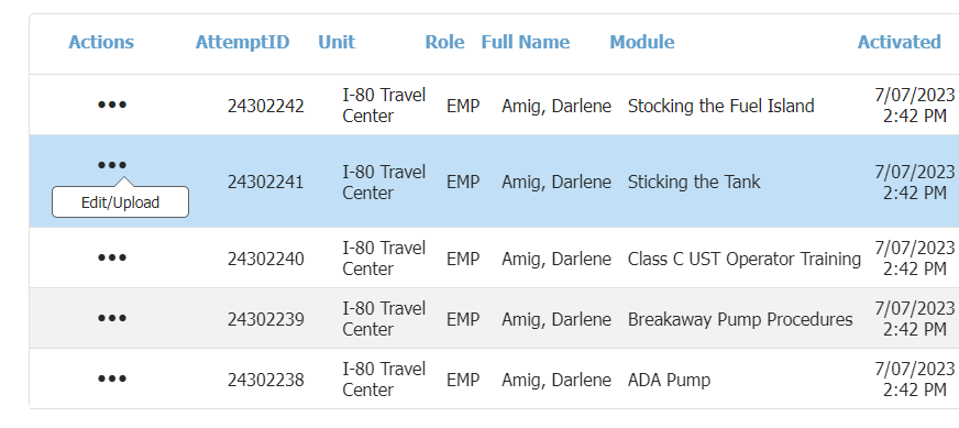 New Column and button